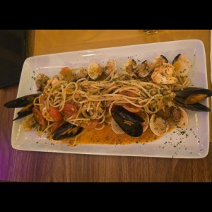Spaguetti a la Pescatore