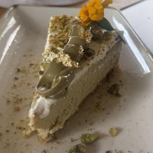 Cheesecake de pistacho 