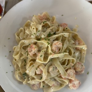 Fetuccine camarones 