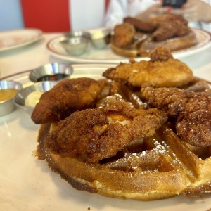 Chicken and waffles