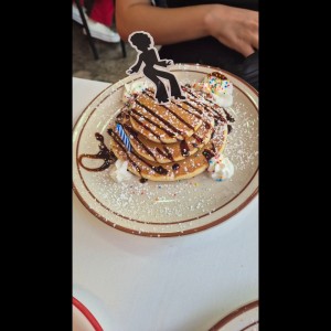 happy birthday pancakes