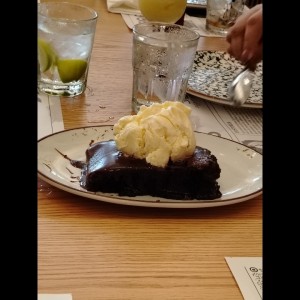 Mousse chocolate y helado