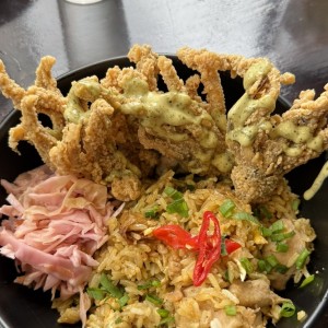 Arroz chaufa con pollo