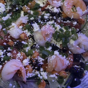 Ensalada Grecia con camarones