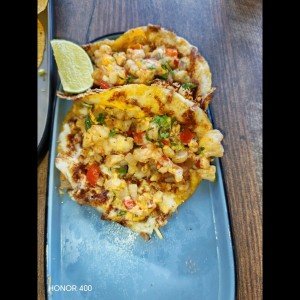 Tacos de camarones 