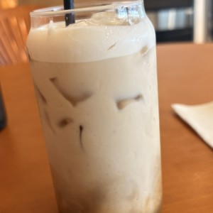 Black sesame iced latte