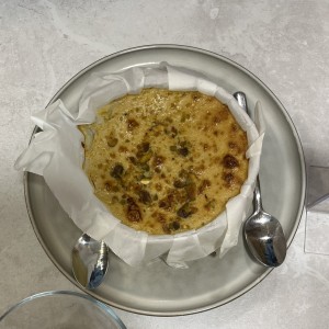 Tarta Vasca de pistacho
