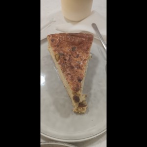 Tarta vasca de pistacho 