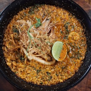 Arroz caldoso de mariscos