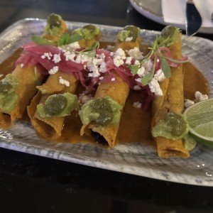 Carnitas pork taquitos