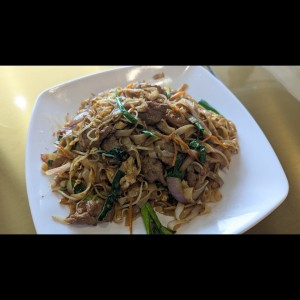 Chow fun de carne