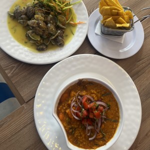 Guacho y clams