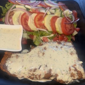 Filete de pescado en salsa del Gool
