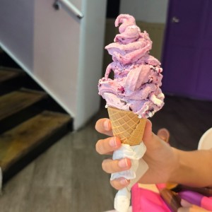 Cono mixeado de blueberries