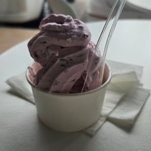 helado de blueberry mixeado