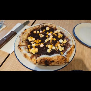 pizza de nutella