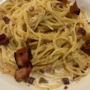 SPAGHETTI ALFREDO E PROSCIUTTO - EXTRA BACON