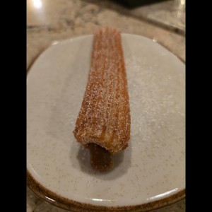 Churro relleno de manjar