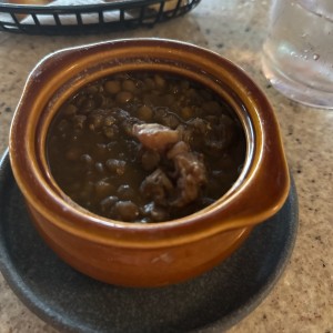 Sopa de lentejas 