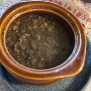 Sopa de lentejas 