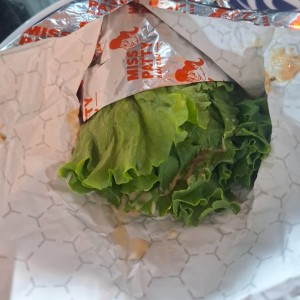 chicken sandwich en lechuga