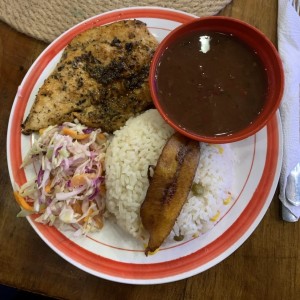Pollo a la griega