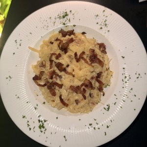 Fetuccini a la carbonara