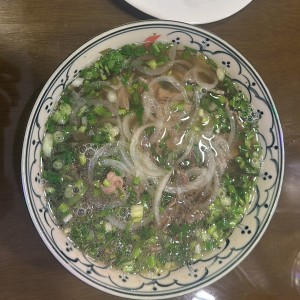 Pho de dos tipos de reses