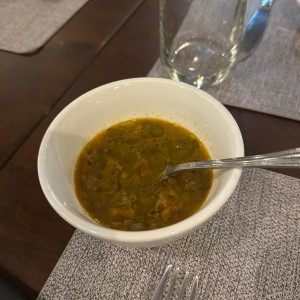 Sopita de lentejas (cortesia)
