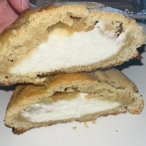 Galleta con tarta vasca