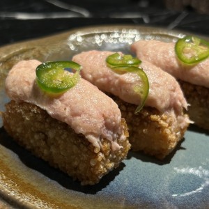 Tuna crispy rice
