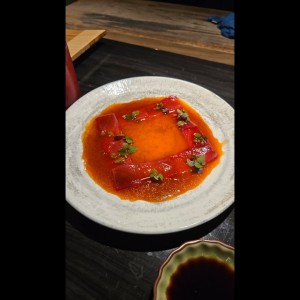 crudo de bluefin tuna