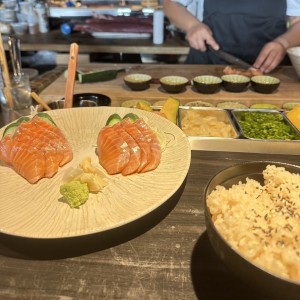 Sashimi de salmon