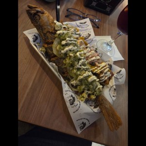 pescado con 4 canasta mixtas 