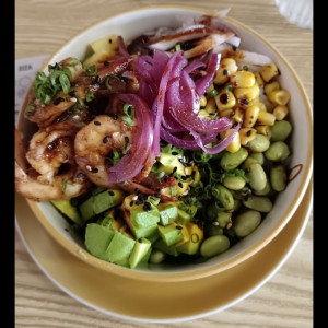 Bowl con camarones