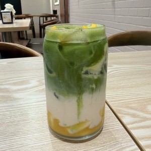 Sticky mango matcha