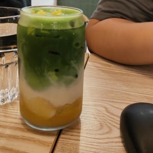 Mango sticky matcha 