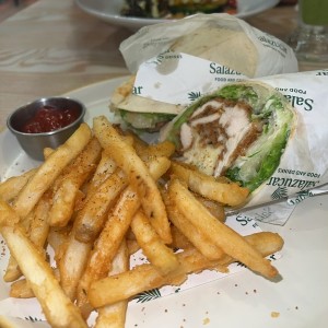 Wrap de pollo crispy