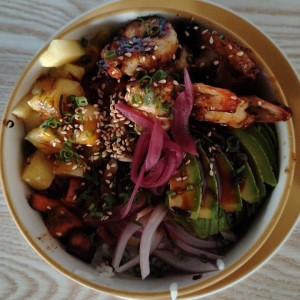 Bowl de camarones