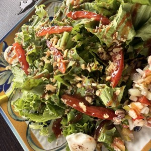 ensalada de queso cabra