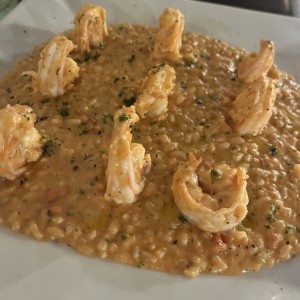 Rissotto con langostinos