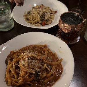 Spaghetti Rustico + Spaghetti Aglio Olio