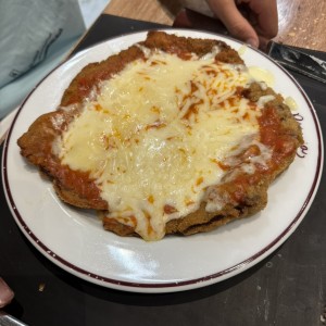 Milanesa de Pollo con queso Parmesano