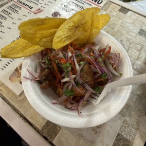 Ceviche de chicharron 