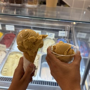 Helado de miel de caña