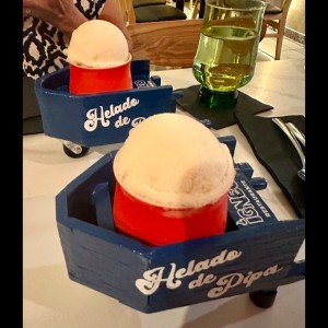 Helado agua de pipa