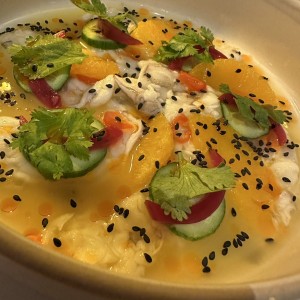 Aguachile de mandarina 