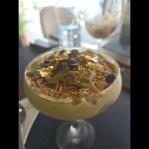Tiramisu de pistacho
