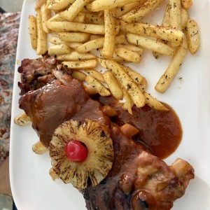 Costillas de Cerdo con papas
