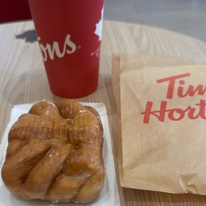 Apple fried y capuchino 